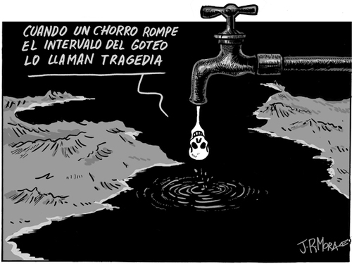 Cartoon: Lampedusa (medium) by jrmora tagged inmigracion,lampedusa,italia,mediterraneo,spain,estrecho
