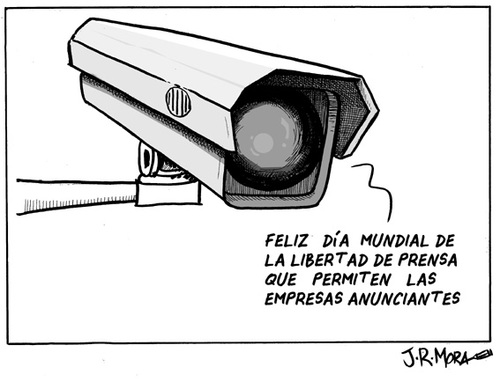 Cartoon: Libertad de prensa (medium) by jrmora tagged libertad,prensa,periodismo,anunciantes
