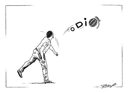 Cartoon: Odio (medium) by jrmora tagged odio,violencia,armas