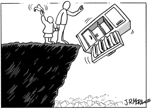 Cartoon: Pobreza (medium) by jrmora tagged infantil,desnutricion,crisis,sueldos,alimentacion,economia,pobreza