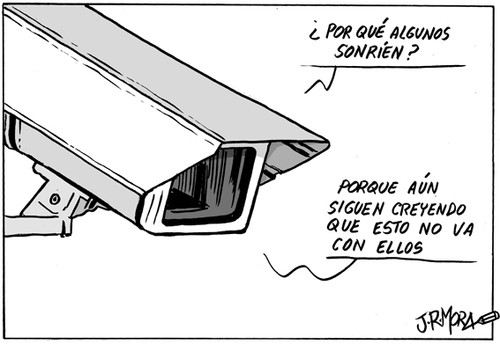 Cartoon: Privacidad (medium) by jrmora tagged spy,espionaje