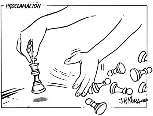 Cartoon: Proclamacion de Felipe VI (medium) by jrmora tagged rey,borbon,felipe,spain,monarquia