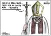 Cartoon: Vista del Papa a Madrid en 2011 (small) by jrmora tagged papa,benedicto,iglesia,vaticano,cristianismo