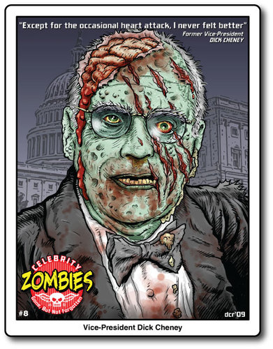 Cartoon: Celebrity Zombies (medium) by monsterzero tagged zombies,cheney,political
