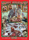 Cartoon: Happy Holidays! (small) by monsterzero tagged xmas holiday zombies