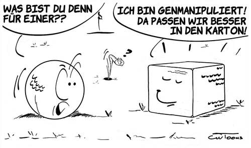 Cartoon: Ohne Titel (medium) by cwtoons tagged sport,golf,ball,wurm