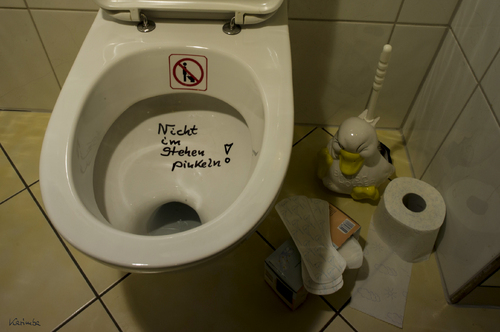 Cartoon: Frauen-WC (medium) by karimba tagged damentoilette,toilette,men,ladies,bathroom,wc,toilet