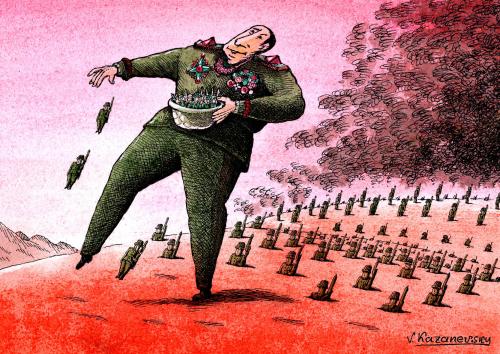 Cartoon: Occupation (medium) by Kazanevski tagged no