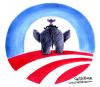 Cartoon: Bush Fading Away (small) by Christo Komarnitski tagged usa,president,bush,obama,elections