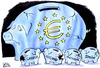 Cartoon: EURO PIGGY BANK (small) by Christo Komarnitski tagged euro,greece,ireland,eu,portugal,spain