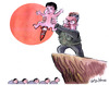Cartoon: Kim Jong Un and Kim Jong Il (small) by Christo Komarnitski tagged kim,jong,un,north,korea,il