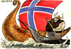 Cartoon: Norway (small) by Christo Komarnitski tagged norway,terror,viking