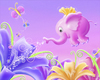 Cartoon: Elephant Fairy (small) by SuperSillyStudios tagged elephant,pink,fairy,flowers,fantasy,whimsical,butterfly,nature