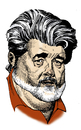 Cartoon: George Lucas (small) by Eoin tagged caricatures,celebrities,hollywood,directors