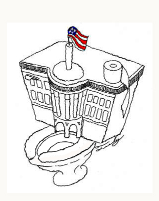 Cartoon: White House (medium) by Fredy tagged white,house