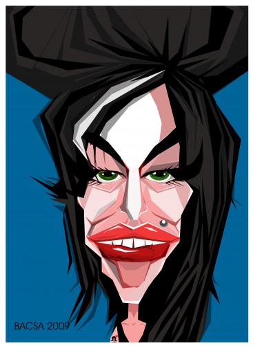 Cartoon: Amy Winehouse (medium) by bacsa tagged amy,winehouse