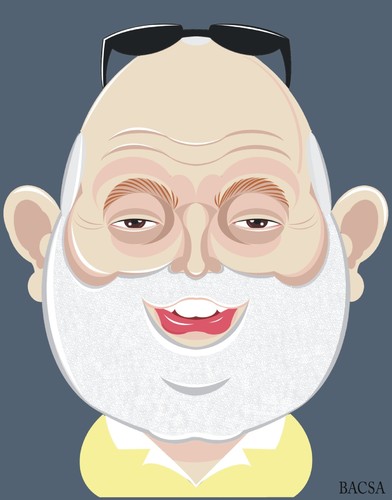 Cartoon: Andy Vajna (medium) by bacsa tagged andy,vajna