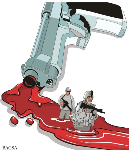 Cartoon: BLOOD (medium) by bacsa tagged blood