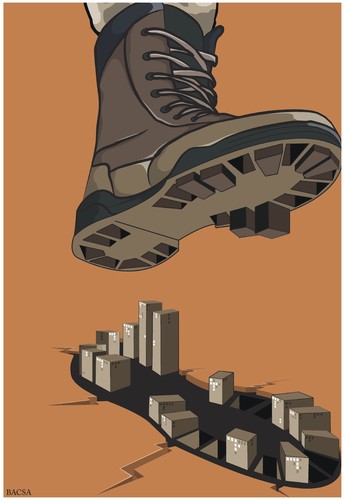 Cartoon: city (medium) by bacsa tagged city