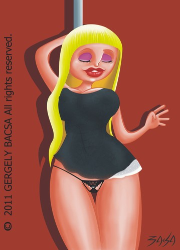 Cartoon: Erotica (medium) by bacsa tagged girl