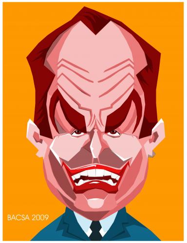 Cartoon: Jack Nicholson (medium) by bacsa tagged jack,nicholson