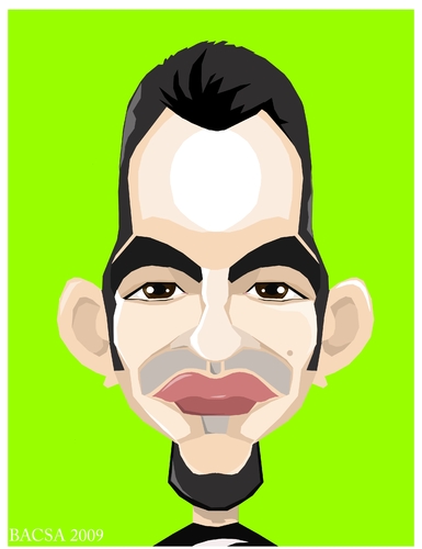 Cartoon: Marcelo Rampazzo (medium) by bacsa tagged marcelo,rampazzo