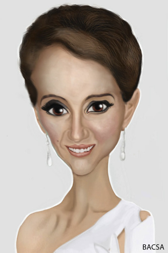 Cartoon: Natalie Portman (medium) by bacsa tagged portman