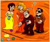 Cartoon: dolce vita (small) by bacsa tagged dolce,vita