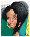 Cartoon: Rihanna (small) by bacsa tagged rihanna