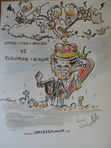 Cartoon: guttenberg plagiarismalligations (medium) by Clemens tagged medien,opposition,volk,gutti,doktorarbeit,bildzeitung,plagiate,guttenberg