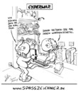 Cartoon: Cyberwar (small) by Clemens tagged cyberwar,waffenschein