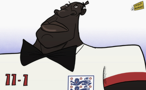Cartoon: Lord Heskey (medium) by omomani tagged emile,heskey,england