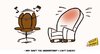 Cartoon: I cant Dance!!! (small) by omomani tagged chair,sofa