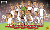 Cartoon: Men in the mask Ronaldo facade (small) by omomani tagged champions,league,cristiano,ronaldo,real,madrid