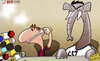 Cartoon: Messi avoids Ronaldo (small) by omomani tagged barcelona,cristiano,ronaldo,elephant,messi,real,madrid