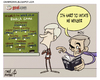 Cartoon: Mourinhos Tactics (small) by omomani tagged mourinho,wenger,arsenal,barcelona,inter