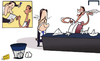Cartoon: Ronaldo rubbishes contract (small) by omomani tagged cristiano,ronaldo,perez,real,madrid