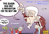 Cartoon: Same Old Wenger (small) by omomani tagged sir alex ferguson wenger manchester united utd football premier league arsenal