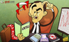 Cartoon: Show me the Moneyball (small) by omomani tagged liverpool,roberto,martinez