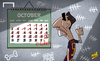 Cartoon: Suarez counting down the days (small) by omomani tagged barcelona,clasico,la,liga,suarez