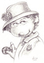 Cartoon: Junge Elizabeth (small) by Uschi Heusel tagged elizabeth,ratten,ludwig,spiel