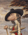 Cartoon: Karl I (small) by Uschi Heusel tagged karl,ratte,ludwig,baguette,kunst,paris,england,bäcker