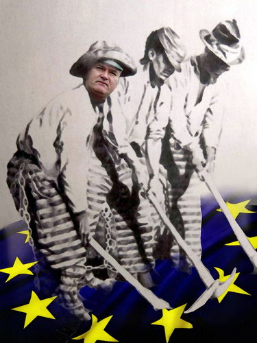 Cartoon: Ratko Mladic (medium) by willemrasingart tagged politics
