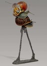 Cartoon: Giacometti revisited! (small) by willemrasingart tagged life