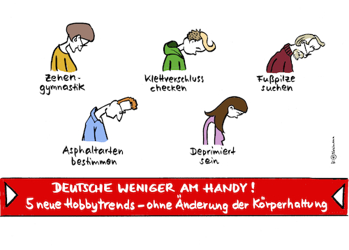 Cartoon: Analoge Hobbys (medium) by Pfohlmann tagged handy,smartphone,digitalisierung,analog,hobbys,detox,handysucht,doomscrolling,socialmedia,körperhaltung,kopf,blick,user,abhängigkeit,tiktok,facebook,whatsapp,youtube,instagram,medien,entgiftung,entwöhnung,verzicht,gaming,vernetzung,sinnkrise,handy,smartphone,digitalisierung,analog,hobbys,detox,handysucht,doomscrolling,socialmedia,körperhaltung,kopf,blick,user,abhängigkeit,tiktok,facebook,whatsapp,youtube,instagram,medien,entgiftung,entwöhnung,verzicht,gaming,vernetzung,sinnkrise