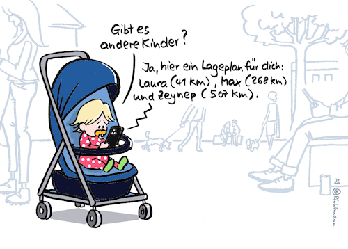Cartoon: Andere Kinder? (medium) by Pfohlmann tagged geburtenrate,bevölkerung,kinder,nachwuchsmangel,kleinkind,buggy,chatgpt,ki,chatbot,ai,smartphone,einsamkeit,generation,erwachsene,hunde,haustiere,handys,familie,eltern,geburtenrate,bevölkerung,kinder,nachwuchsmangel,kleinkind,buggy,chatgpt,ki,chatbot,ai,smartphone,einsamkeit,generation,erwachsene,hunde,haustiere,handys,familie,eltern