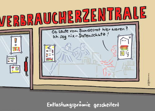 Cartoon: Bundesrat Verbraucherrat (medium) by Pfohlmann tagged entlastungsprämie,bundesregierung,schwarzrot,koalition,energiepreise,krieg,iran,nahost,sprit,bundesrat,gesetz,merz,klingbeil,kommunen,bundesländer,ministerpräsidenten,demokratie,haushalt,finanzen,steuerausfälle,steuereinnahmen,arbeitgeber,betrug,scam,verbraucherzentrale,verbraucherschutz,geld,datenschutz,föderalismus,entlastungsprämie,bundesregierung,schwarzrot,koalition,energiepreise,krieg,iran,nahost,sprit,bundesrat,gesetz,merz,klingbeil,kommunen,bundesländer,ministerpräsidenten,demokratie,haushalt,finanzen,steuerausfälle,steuereinnahmen,arbeitgeber,betrug,scam,verbraucherzentrale,verbraucherschutz,geld,datenschutz,föderalismus