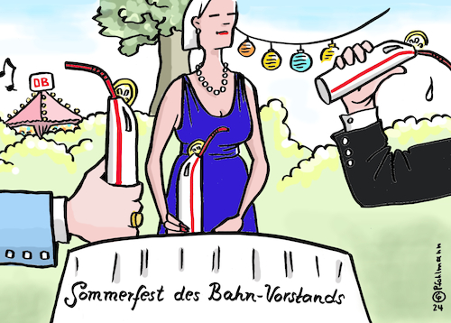 Cartoon: DB-Sommerfest (medium) by Pfohlmann tagged db,bahn,vorstand,vorstände,manager,bonus,boni,pünktlichkeit,unpünktlich,züge,misswirtschaft,verspätungen,infrastruktur,bahnkrise,drink,sommerfest,feier,party,führungskräfte,verkehrspolitik,db,bahn,vorstand,vorstände,manager,bonus,boni,pünktlichkeit,unpünktlich,züge,misswirtschaft,verspätungen,infrastruktur,bahnkrise,drink,sommerfest,feier,party,führungskräfte,verkehrspolitik