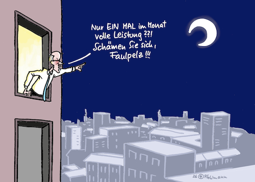Cartoon: Faulpelzmond (medium) by Pfohlmann tagged halbmond,vollmond,faulpelz,arbeitszeit,vollzeit,teilzeit,merz,bundeskanzler,wirtschaft,wachstum,wirtschaftswachstum,halbmond,vollmond,faulpelz,arbeitszeit,vollzeit,teilzeit,merz,bundeskanzler,wirtschaft,wachstum,wirtschaftswachstum