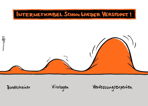 Cartoon: Internetverstopfung (medium) by Pfohlmann tagged internet,kabel,virologen,fußballtrainer,verfassungsexperten,jura,dunningkruger,sozialemedien,social,media,socialmedia,facebook,twitter,fachkräfte,fachleute,kommentare,digitalisierung,corona,wm,em,user,kommunikation,www,internet,kabel,virologen,fußballtrainer,verfassungsexperten,jura,dunningkruger,sozialemedien,social,media,socialmedia,facebook,twitter,fachkräfte,fachleute,kommentare,digitalisierung,corona,wm,em,user,kommunikation,www